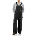 Carhartt Duck Zip-to-Thigh Bib Overalls - Quilt Lined